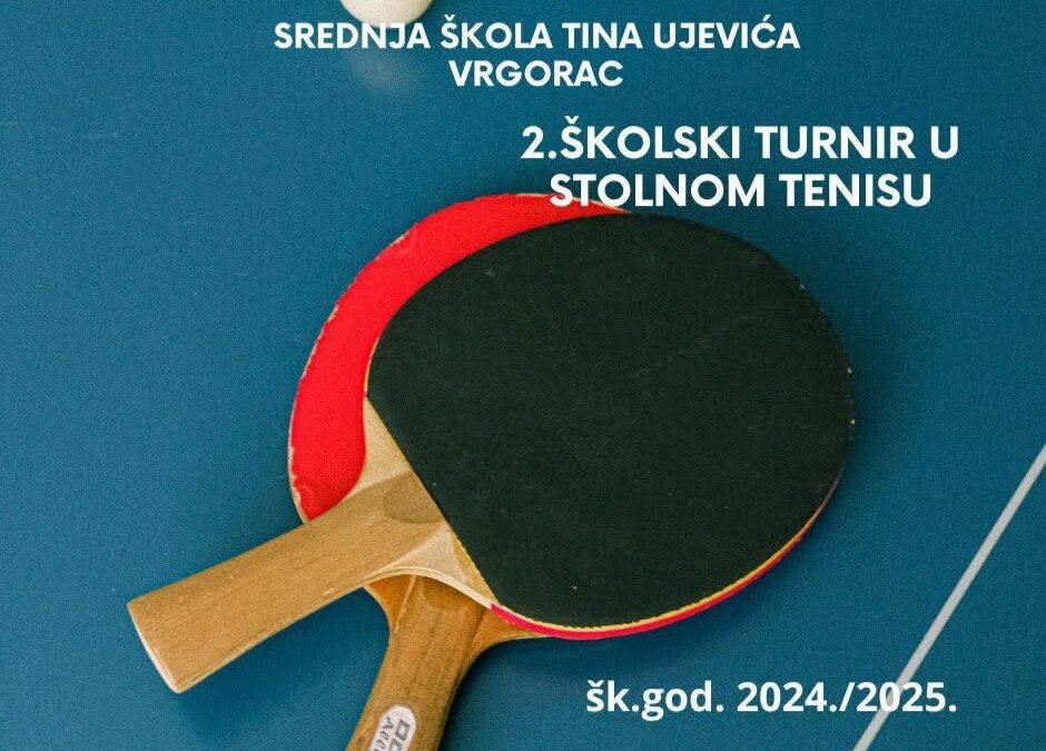 Školski turnir u stolnom tenisu 2025.